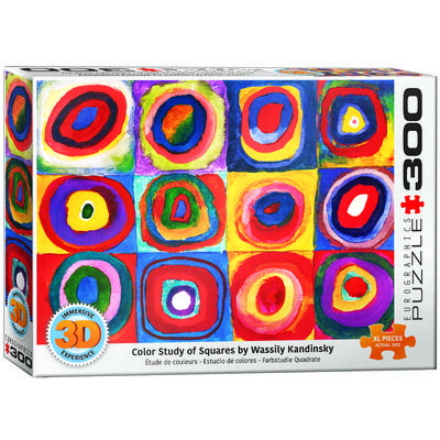 3D - Farbstudie Quadrate von Wassily Kandinsky (Puzzle)