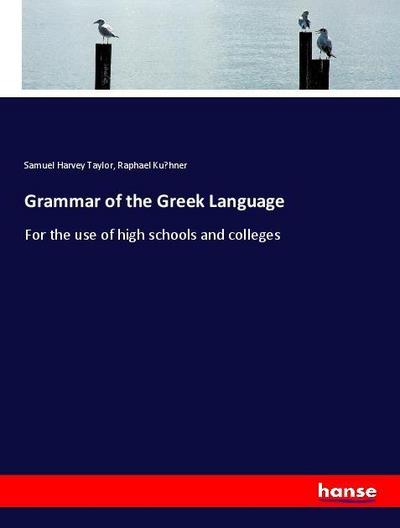 Grammar of the Greek Language