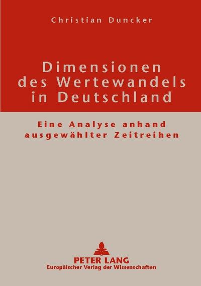 Dimensionen des Wertewandels in Deutschland