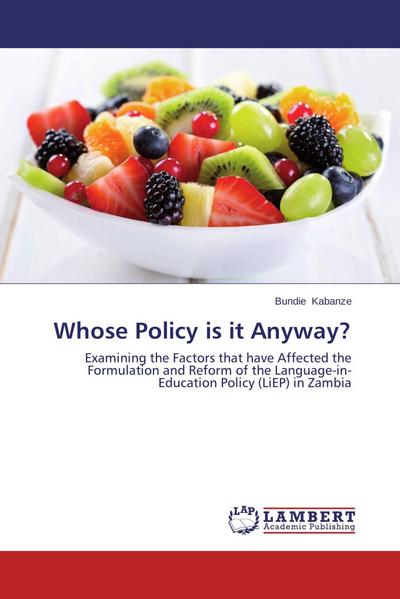 Whose Policy is it Anyway?