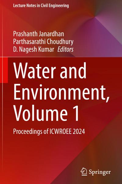 Water and Environment, Volume 1