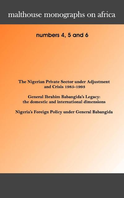 Malthouse Monographs on Africa. 4-6