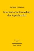 Informationsintermediäre des Kapitalmarkts