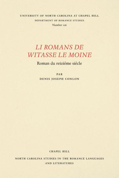Li Romans de Witasse le Moine