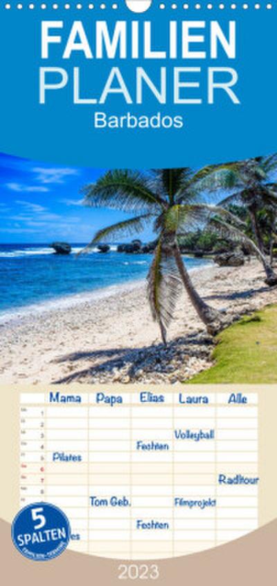 Familienplaner Barbados (Wandkalender 2023 , 21 cm x 45 cm, hoch)