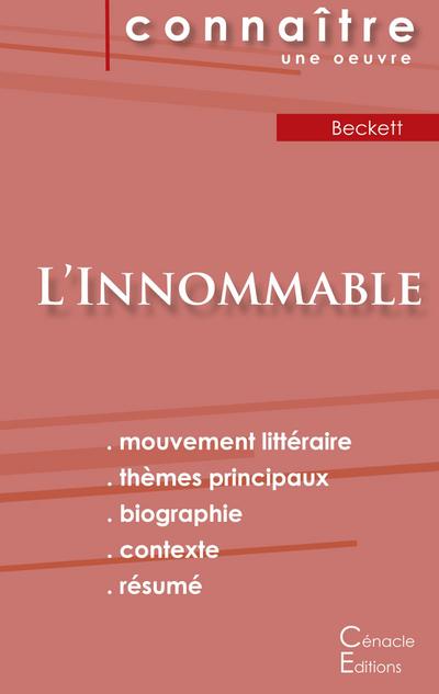 Fiche de lecture L’Innommable de Samuel Beckett (Analyse littéraire de référence et résumé complet)