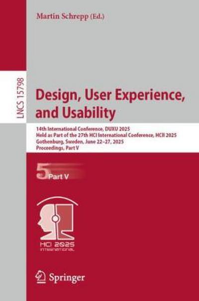 Design, User Experience, and Usability