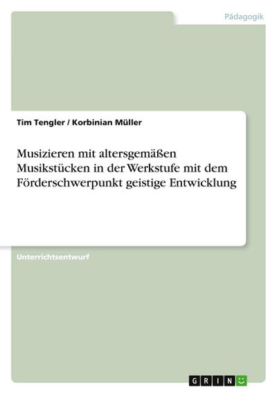 Musizieren mit altersgemäßen Musikstücken in der Werkstufe mit dem Förderschwerpunkt geistige Entwicklung