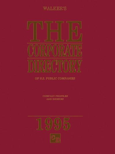 The Corporate Directory of US Public Companies 1995