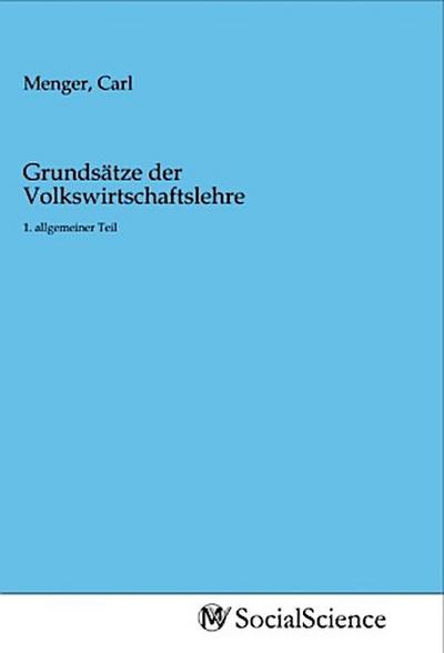 Grundsätze der Volkswirtschaftslehre