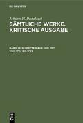 Schriften aus der Zeit von 1797 bis 1799