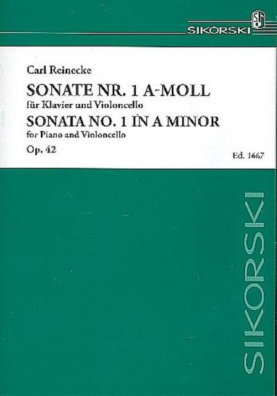 Sonate a-moll Nr.1 op.42 fürVioloncello und Klavier