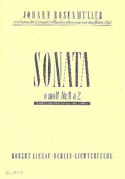 Sonate e-Moll Nr.2für 2 Violinen und Klavier