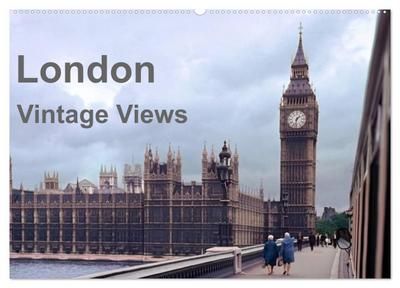 London - Vintage Views (Wandkalender 2026 DIN A2 quer), CALVENDO Monatskalender