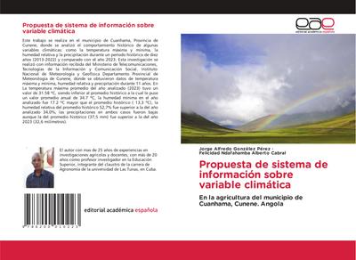 Propuesta de sistema de información sobre variable climática