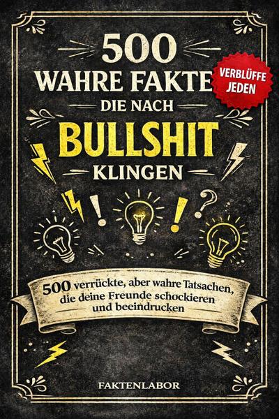 500 WAHRE FAKTEN, DIE NACH BULLSHIT KLINGEN