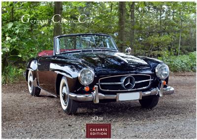 German Classic Cars 2026 24x35 cm - Kalender deutsche Oldtimer - Meisterwerke deutscher Automobilgeschichte