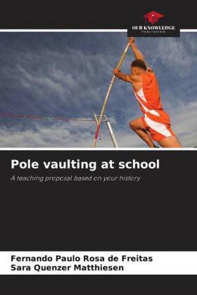Pole vaulting at school