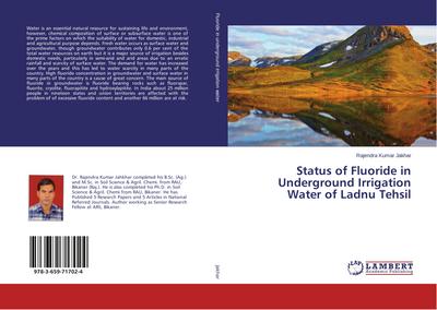 Status of Fluoride in Underground Irrigation Water of Ladnu Tehsil