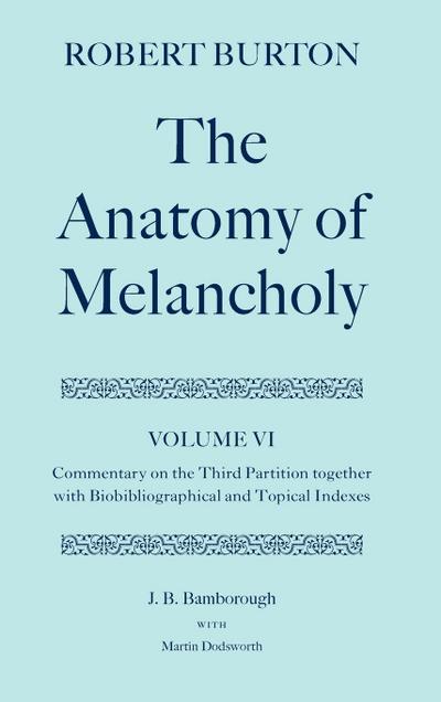The Anatomy of Melancholy