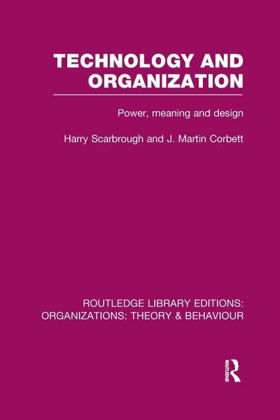 Technology and Organization (RLE