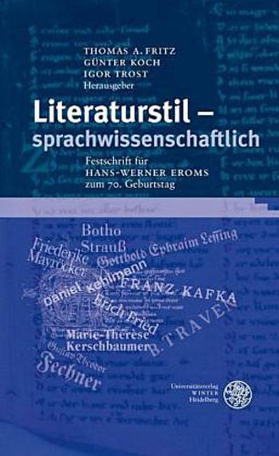 Literaturstil - sprachwissenschaftlich