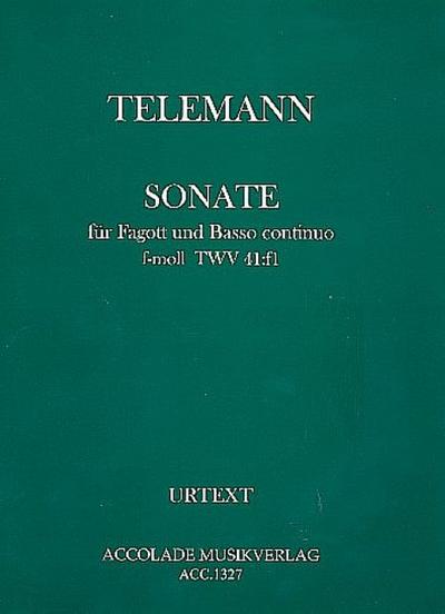 Sonate f-Moll TWV41:f1für Fagott und Bc
