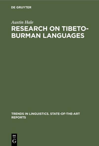 Research on Tibeto-Burman Languages 