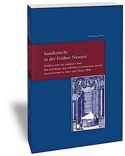 Sonderrecht in der Frühen Neuzeit