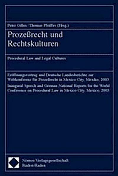 Prozeßrecht und Rechtskulturen