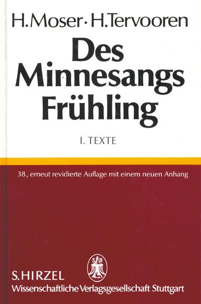 Minnesangs Frühling I Texte