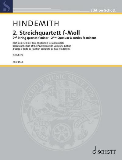 2. Streichquartett f-Moll