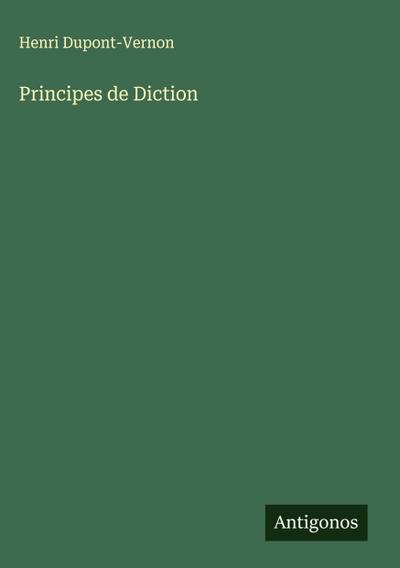 Principes de Diction