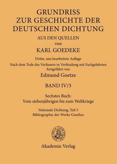 Sechstes Buch: Vom siebenjährigen bis zum Weltkriege