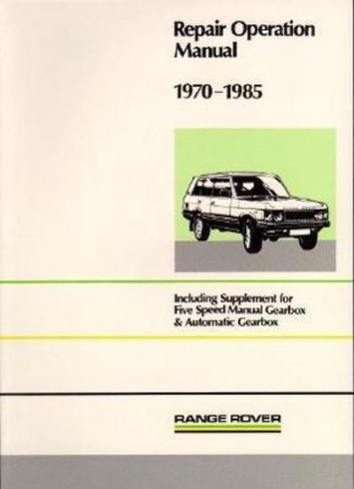 Range Rover Wsm 1970-85