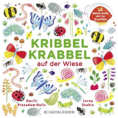 Kribbel Krabbel auf der Wiese (Ein Memospiel mit 30 Klappen