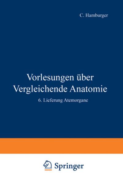 Vorlesungen Über Vergleichende Anatomie