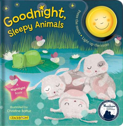 Goodnight, Sleepy Animals: A Bedtime Board Book with Nightlight for Toddlers 1-3