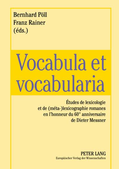 Vocabula et vocabularia
