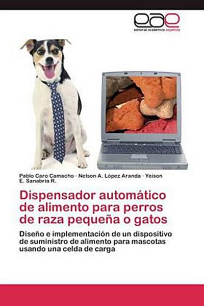 Dispensador automático de alimento para perros de raza pequeña o gatos