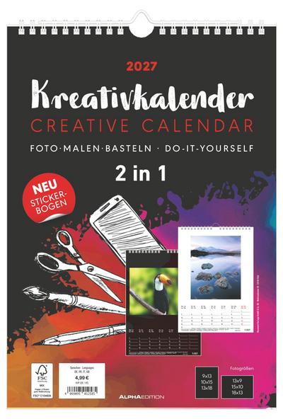 Kreativkalender A4 - 2 in 1 2027