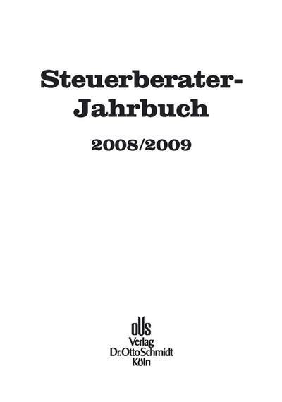Steuerberater-Jahrbuch 2008/2009