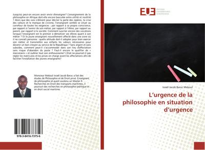 Lurgence de la philosophie en situation durgence