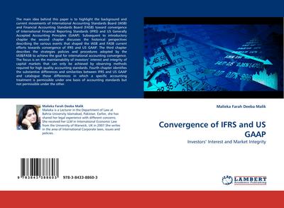 Convergence of IFRS and US GAAP