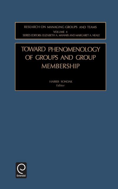 Toward Phenomenology of Groups and Group Membership