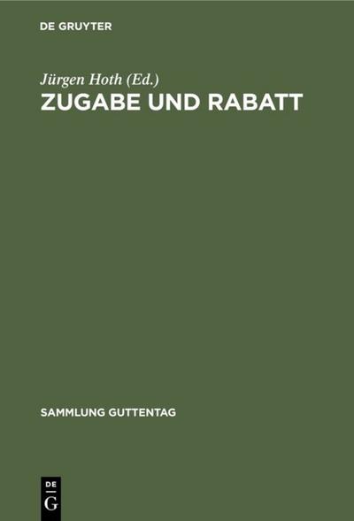 Zugabe und Rabatt