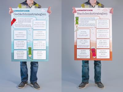Plakate - Richtig schreiben in Klasse 5 und 6: Zwei DIN A1 Plakate - Gedächtnisstrategiern & Lernstrategien