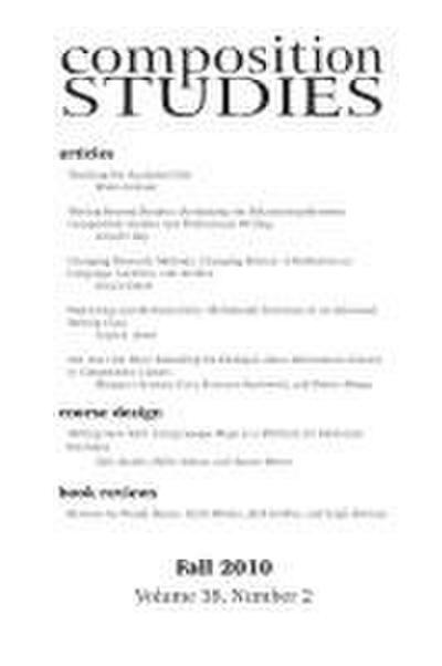 Composition Studies 38.2 (Fall 2010)