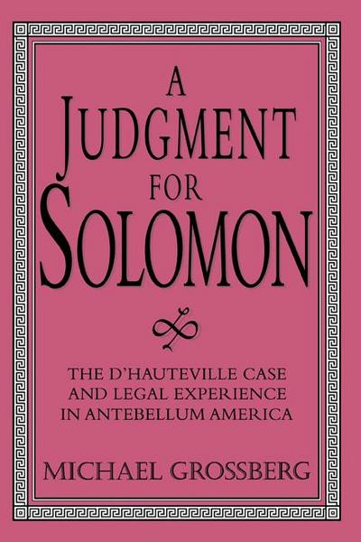 A Judgment for Solomon
