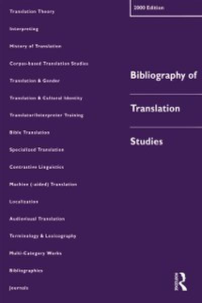 Bibliography of Translation Studies: 2000